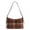 Brown, variant on NCY Harris Tweed Crossbody Bags for Women Vintage Plaid Shoulder Bag Fall Winter Purse Leather Tote Handbag for Work Travel