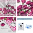 thumbnail image 2 of Valentine's Day Blackout Curtains for Bedroom/Living Room, Pink Roses Love Hearts Romantic Thermal Insulated Kitchen Drapes with Grommets, Light Blocking Window Treatment, 2 Panels 42" x 84", 2 of 7