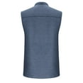 thumbnail image 5 of Lutiedan Sleeveless Shirts for Men Washed Henley Button Down V Neck Tank Tops Vintage Workout Tee Top Summer Casual Vacation Tees with Chest Pocket, 5 of 6