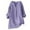 A-Purple495, variant on Women's Breathable Linen Henley Tunic Loose Fit Rolled Sleeve Split Neck Top Lightweight Casual Vacation Blouse