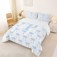thumbnail image 2 of Erosebridal Lovely Bow Tie Full Size Comforter Sets For Kids,Girls Bow Letter P Initial Monogram Bedding Sets,Reversible,3pcs, 2 of 7