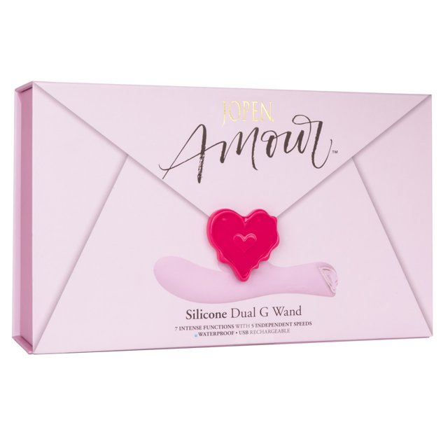 Jopen Amour Vibromasseur à Double Point G en Silicone, Rose