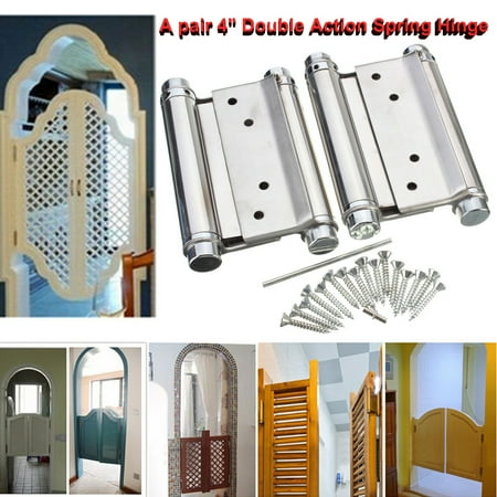 A Pair 4 Double Action Spring Hinge Cafe Saloon Door Hinge Swing Door Gate
