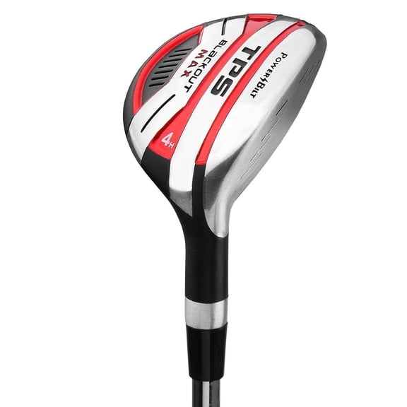 PowerBilt Golf Men's TPS Blackout Max Hybrid Club, #3H (19*) Regular Flex Shaft - Right-Handed