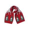 thumbnail image 1 of xiaxaixu Kids Christmas Tree/ Boot/ Deer Print Neckerchief Knitted Scarf, 1 of 7