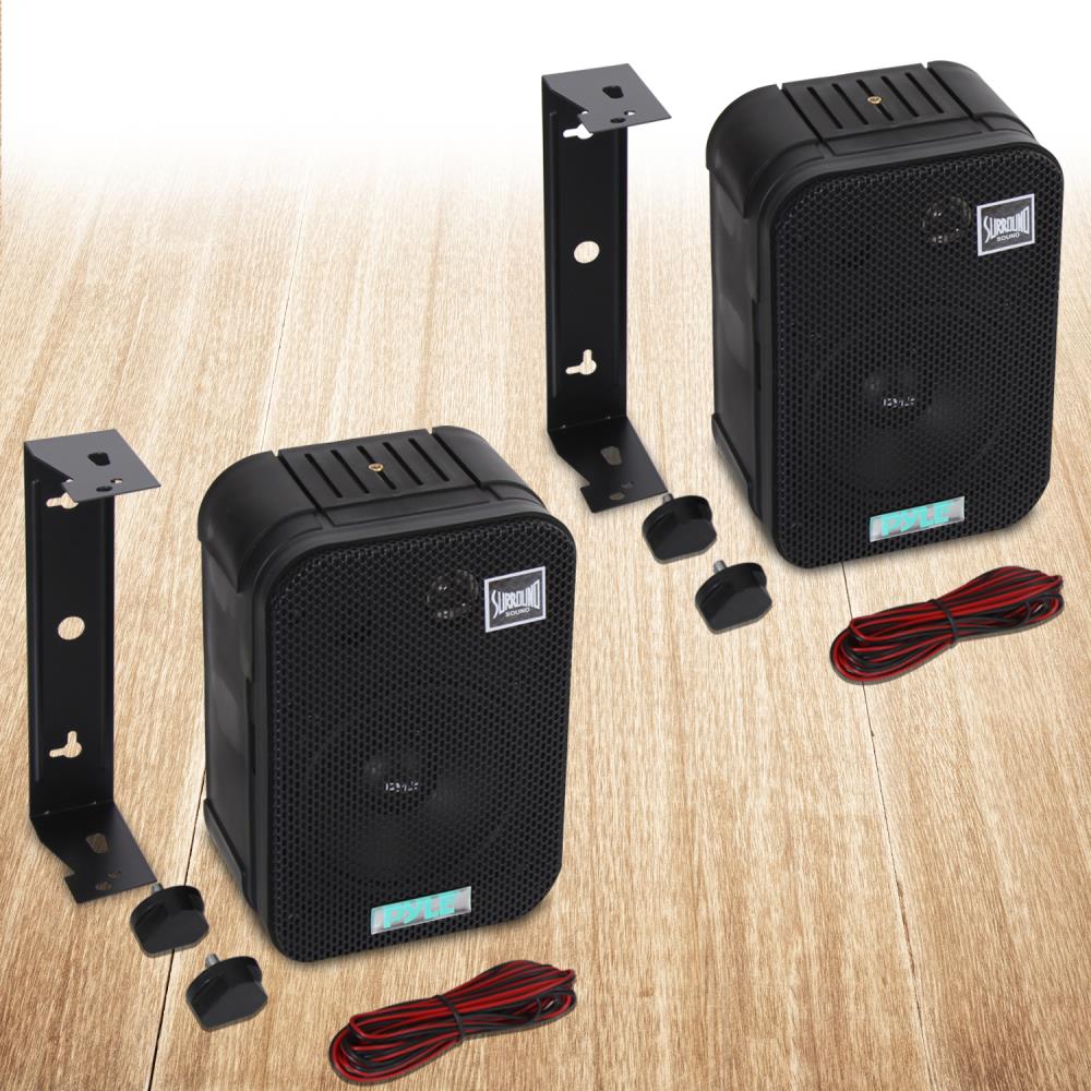 Pyle PDWR40B Waterproof Indoor Outdoor 5.25 Inch Speaker System, Black (2 Pack) - image 3 of 4
