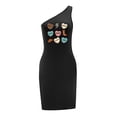 thumbnail image 4 of Vestido casual de moda para mujer con hombros descubiertos, para desplazamientos en la calle, uso diario L, 4 of 7