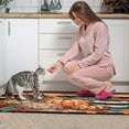thumbnail image 4 of 2 Pieces Of Kitchen Rugs and Mats Non Skid Washable Fall (44) Kitchen Mat,Floor Cushion Waterproof Rug,Rubber Backed Area Rugs for Laundry 47*17+30*17, 4 of 7