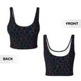 thumbnail image 5 of Fotbe Colorful Balloons Pattern Womens' Sports Bra Longline Wirefree Padded with Medium Support Sports Moisture-Wicking Workou Vest,Tank Top-Large, 5 of 7