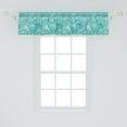 thumbnail image 2 of Ambesonne Ocean Window Valance, Swirled Spiral Sea Waves, 54" X 12", Aqua, 2 of 3