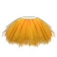thumbnail image 2 of Women's Short Vintage Ballet Bubble Puffy Tutu Petticoat Skirt Yellow, 2 of 3