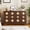 Brown, variant on Accreate 6-Drawer Dresser for Bedroom, 47.2" Wide Wood Chest with Decorative Drawer Fronts and Spacious Clothes Storage