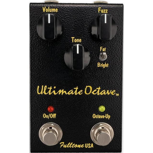 Fulltone Ultimate Pédale Octave Fuzz avec Octave Up, Interrupteur Fat/Bright et Transistor BC108, Fait Main aux USA