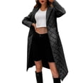 thumbnail image 1 of WEAIXIMIUNG Vestes Femmes Veste Matelassée pour Femme à Genou, Veste Légère Rembourrée avec Poches, 1 of 6