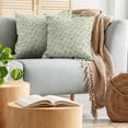 thumbnail image 5 of Ambesonne Alphabet Throw Pillow Cover 2 Pack, Irregular Letter Squares, 24", Multicolor, 5 of 5
