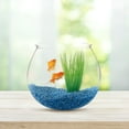 thumbnail image 3 of HINTRMENT 3Pcs Small Fish Tank Transparent Plastic Round Bowl Practical for Home and Office, 3 of 8