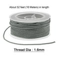 thumbnail image 2 of 2 Packs Nylon Thread Twine Beading Cord 1.6mm Extra-Strong Braided Nylon Crafting String 16M/52 Feet, Grey, 2 of 7