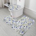 thumbnail image 5 of Floral Colorful Flower Bathroom Mats Set of 3 Pieces，Non Slip Non Slip Mats, Washable Mats, Decorative Carpets for Bathrooms, Kitchens, And Bedrooms., 5 of 7