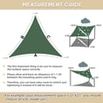 thumbnail image 4 of Jane Stone Sun Shade Sail Canopy 5'X5'X7.1'Customized Triangle Shade Cloth Canopy Tent for Outdoor UV Protection，Dark Green, 4 of 6