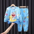 thumbnail image 3 of Sanrio Hello Kittys pijamas finos de manga larga para niños ropa de hogar de dibujos animados para estudiantes conjuntos cálidos de invierno de Anime para chicas lindas regalo de Navidad, 3 of 5