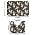 thumbnail image 3 of Yiaed Lilies Flowers Print Bathroom Mat Set 2 Pieces Mat Anti-Skid Pad Ultra Soft and Absorbent Bathroom Bath Mat Contour Bath Rugs for Toilet Base, 3 of 6