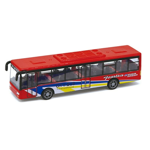 Bus Toys Enfants Moulé sous pression Métal Jouet Pour Voitures Monde  Minibus Alliage Modèle Jouet Bus Desktop Decor
