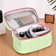 thumbnail image 2 of Neceser de viaje de lona con organizador de artículos de aseo con soporte para brochas, estuche cosmético impermeable para adolescentes, bolsa sanitaria portátil para el hogar, vacaciones o viajes de, 2 of 6