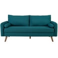 thumbnail image 5 of Modway Revive Upholstered Fabric Sofa in Teal, 5 of 7