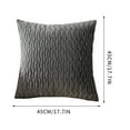 thumbnail image 3 of Solid Color Velvet Pleated Pillow Cover, Hidden Zipper Sofa Cushion Case, Lumbar Support Pillow, for Office Desks and Bedroom Comfort, 3 of 6