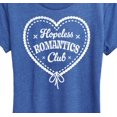 thumbnail image 3 of Instant Message - Hopeless Romantics Club - Women's Short Sleeve Graphic T-shirt, 3 of 6