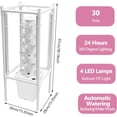 thumbnail image 6 of 30-Plant Hydroponics Tower Vertical Growing System Kit, Indoor Garden Planter Herb Garden with LED Grow Light, Hose and Water Pump, Vertical Planter Germination Kit for Fruits Vegetables (White), 6 of 8