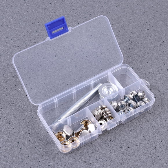 HONMEET 1 Set Snap Fasteners Kit with Hammering Studs for Projects
