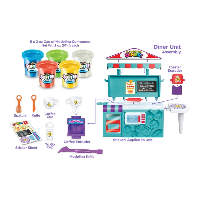 Cra-Z-Art Softee Dough Mr. Dough's Diner Playset, 1 Cra-Z-Art Softee Dough Mr. Dough's Diner Playset, 1