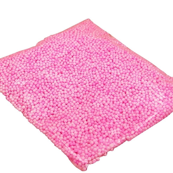 BESTYASH 3 Packs of Polystyrene Beads Pink Filling for Crafts and Decorations