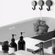 thumbnail image 5 of Ganchos decorativos para baño, elegante gancho multiusos de agarre fuerte en superficies lisas, ganchos de pared adhesivos para guardar artículos domésticos diarios, 5 of 5