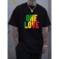 thumbnail image 1 of Men's Summer Casual T-Shirt with Geometric Print - Soft Polyester Blend, Stretchy & Machine Washable, Round Neck Short Sleeve Top, Casual Sporty Tee, Summer Gifts, 1 of 8