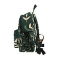 thumbnail image 4 of FORMRS School Backpack with Front Zippered Pocket 12" Student Travel Daypack, Green Leaves, 4 of 6