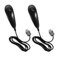 thumbnail image 1 of Wii Nunchuck Controllers,2 Packs Nunchuck Controllers for Wii U Replacement for WII U Video Game（Black）, 1 of 6