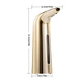 thumbnail image 4 of facefd Automatic Dispenser Battery Power 400ml Intelligent Touchless IR Sensor Hand Wash Household Dining Bathroom Cleaning Gold, 4 of 8