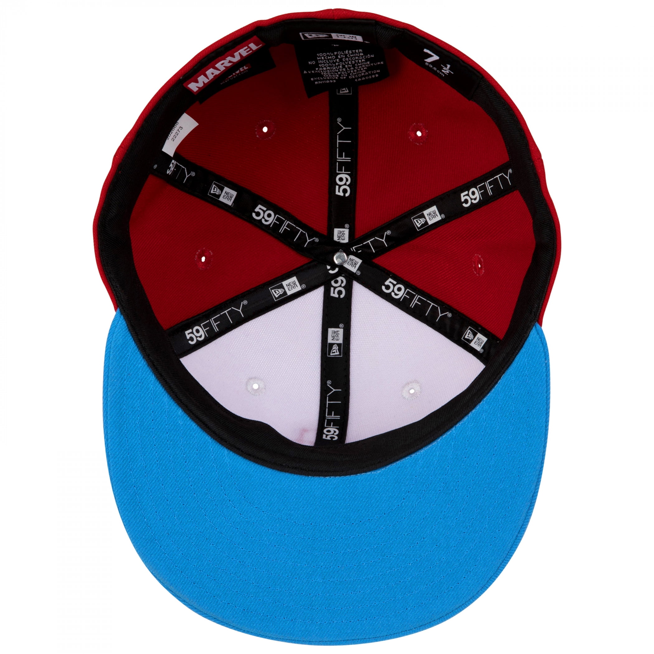 New Era x Marvel 59FIFTY Fort Wayne Tin Caps Defenders of The Diamond Fitted Hat Scarlet Red