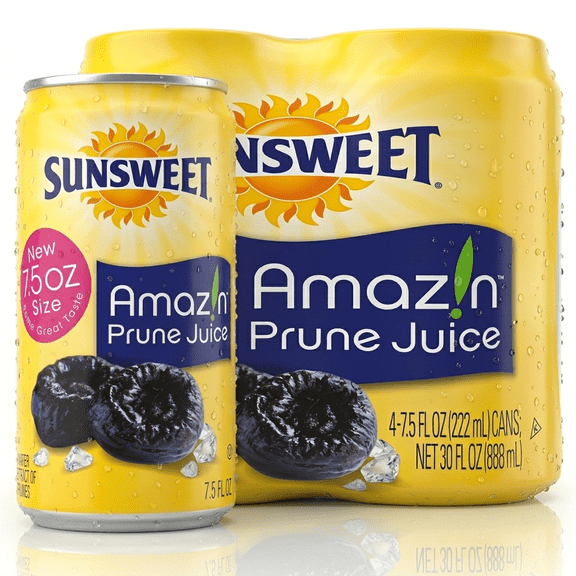 Sunsweet Amazin Prune Juice, 7.5 fl oz, 100% Fruit Juice Beverage