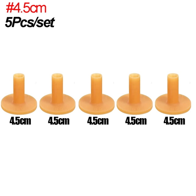 5pc/set Rubber Golf Tees,Golf Practice Tees in 5 Different Sizes,Durable Rubber Tees for Golf Hitting Practice Mats and Training 5Pcs-4.5cm