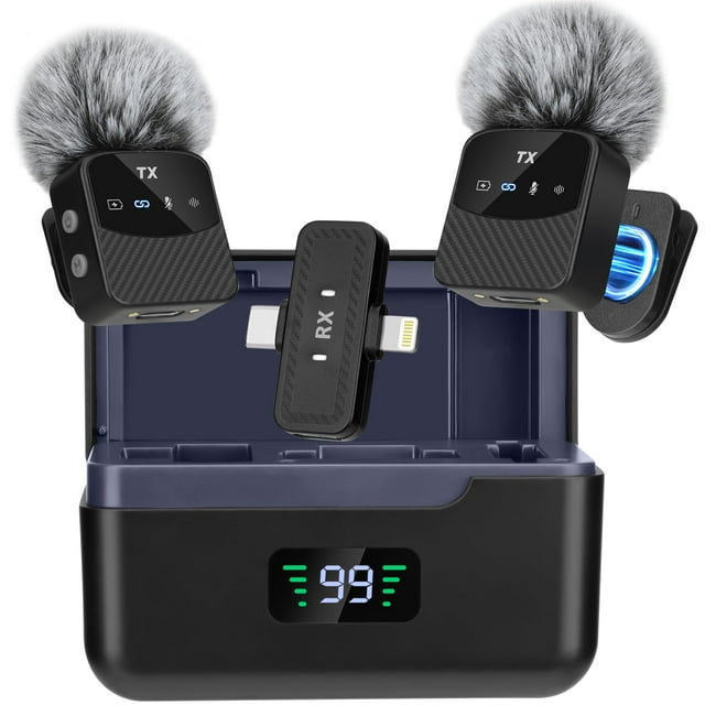 Micrófono Lavalier inalámbrico YUANRAN Mini para iPhone/Android