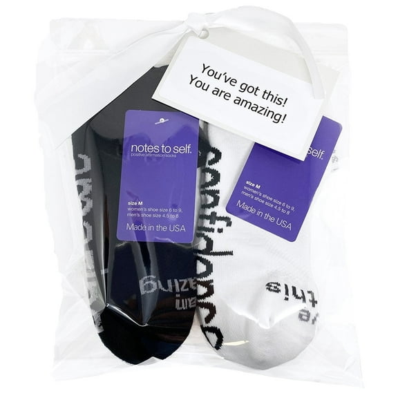 You've Got This! You are Amazing! 2 Pairs of Socks in Gift Bag
