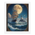 thumbnail image 5 of Paint By Numbers Kit for Adults Beginner - Moonlit Sailing Ship Lighthouse Waves DIY Canvas Painting Kits for Adults, Frameless Paint By Number for Adults for Home Wall Decor 16x20 Inch, 5 of 7