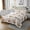 Brown White, variant on Erosebridal Cartoon Fox Quilt Sets for Twin Size Bed, Colorful Floral Bedding Set, Woodland Animal Room Decorative, 2pcs