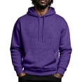 thumbnail image 3 of UDAUDU Mens Fleece Oversized Hoodie Pullover Sweatshirts Fall Winter Cozy Pullover Drawstring with Pocket Regular Fit Workout Travel Outfit XL, 3 of 9