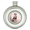 thumbnail image 1 of Schnauzer Puppy Dog with Bandana Sitting Round Stainless Steel 5oz Hip Drink Flask, 1 of 4