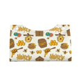 thumbnail image 4 of Lsque Honeycomb And Honey Printed Long Tissue Box Cover Holder, Facial Paper Organizer Dispenser,Triangle with Bottom Belt, PVC Leather Decorative Organizer, 4 of 9