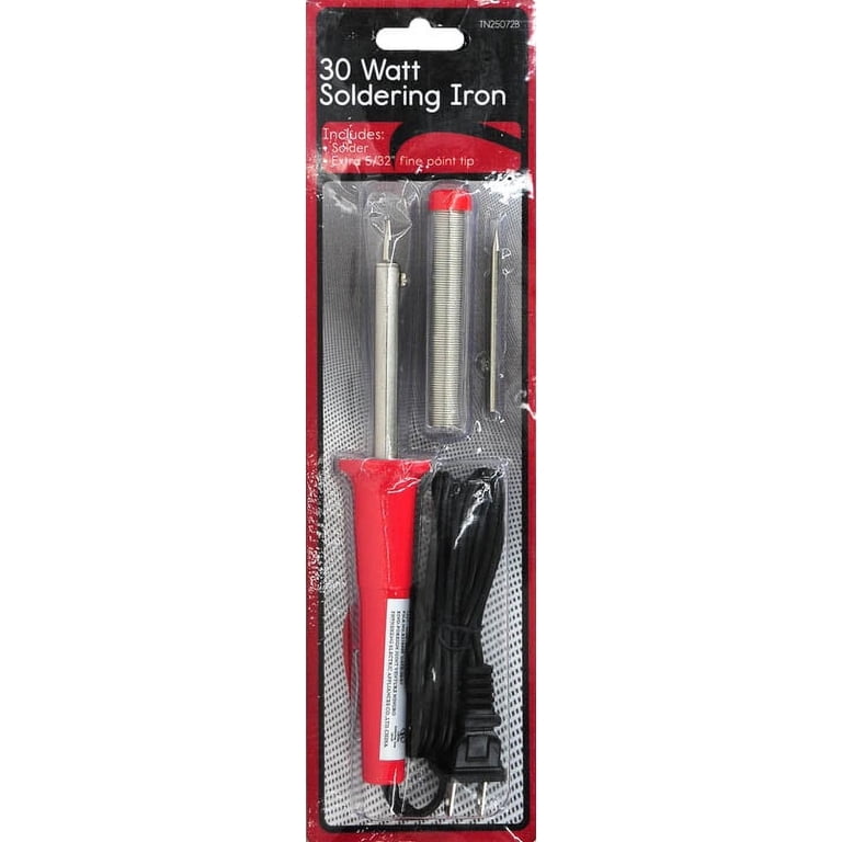 30W Mains Powered Soldering Iron With Stand - UK Plug - Switch Electronics